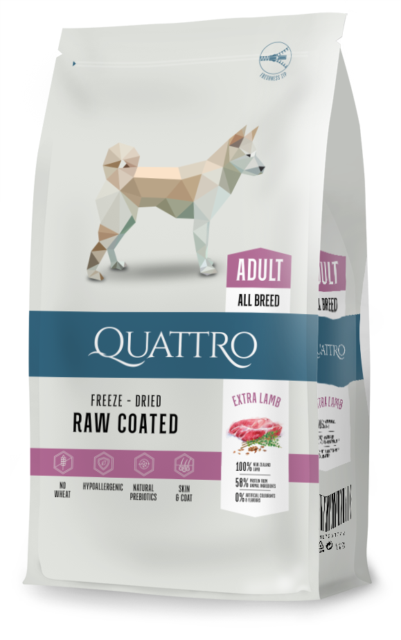 Quattro Dog Adult Miel/Orez All Breed 3 Kg